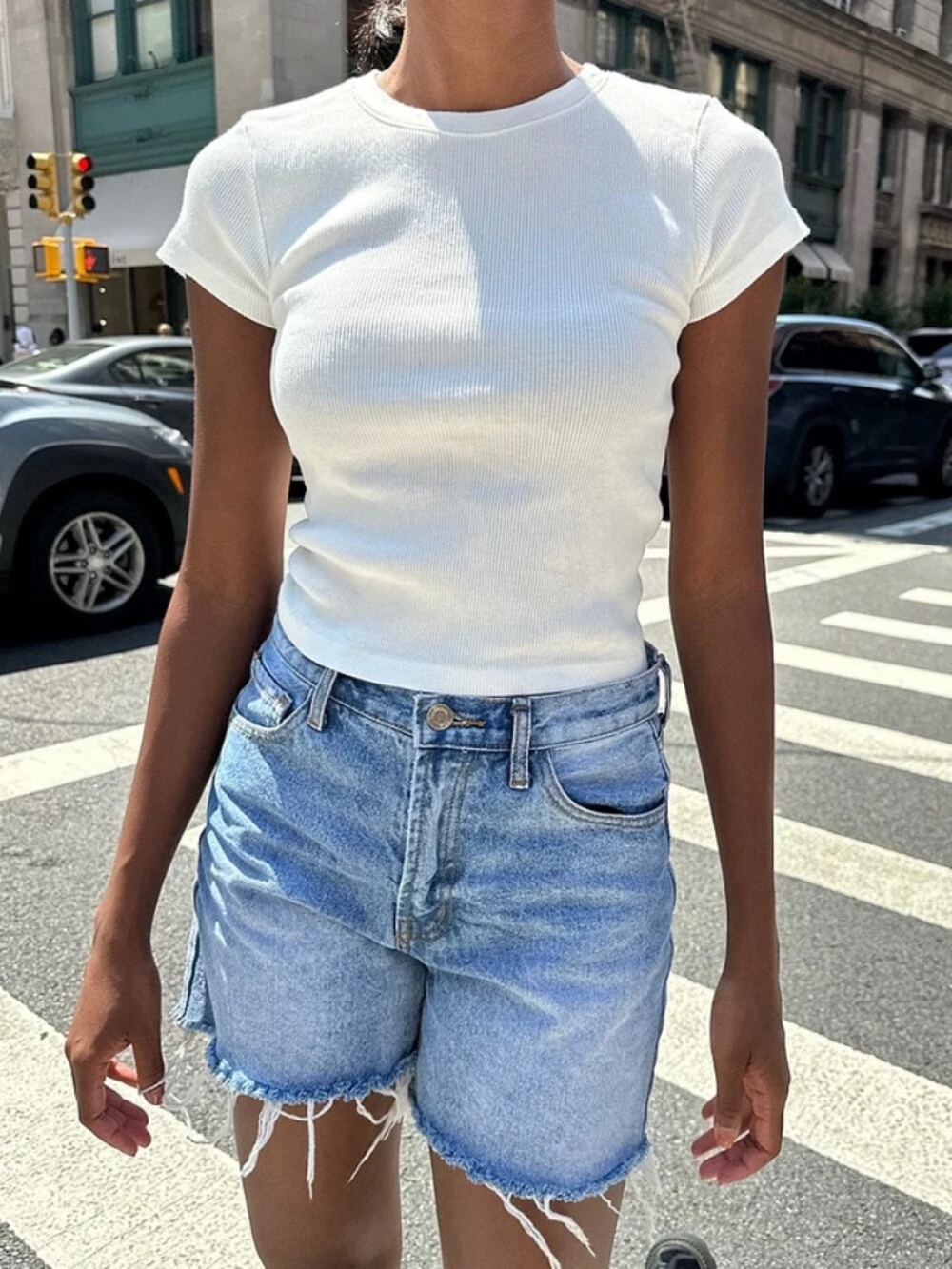 brandy melville white croptop